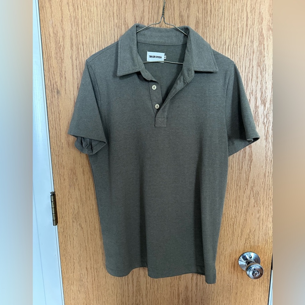Men's Sage Green Taylor Stitch Heavy Bag Polo